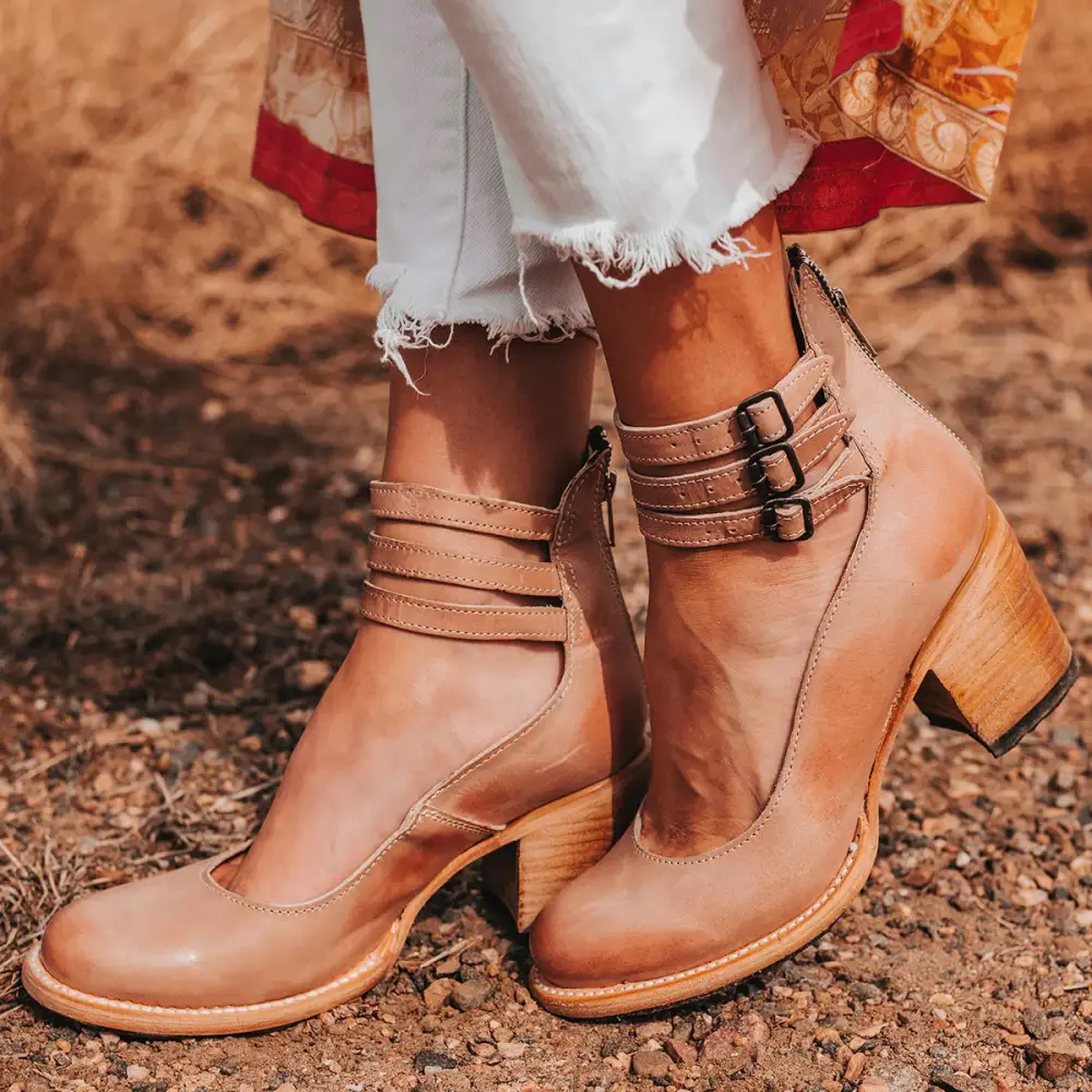  Block Heel Strap Shoes Apparel