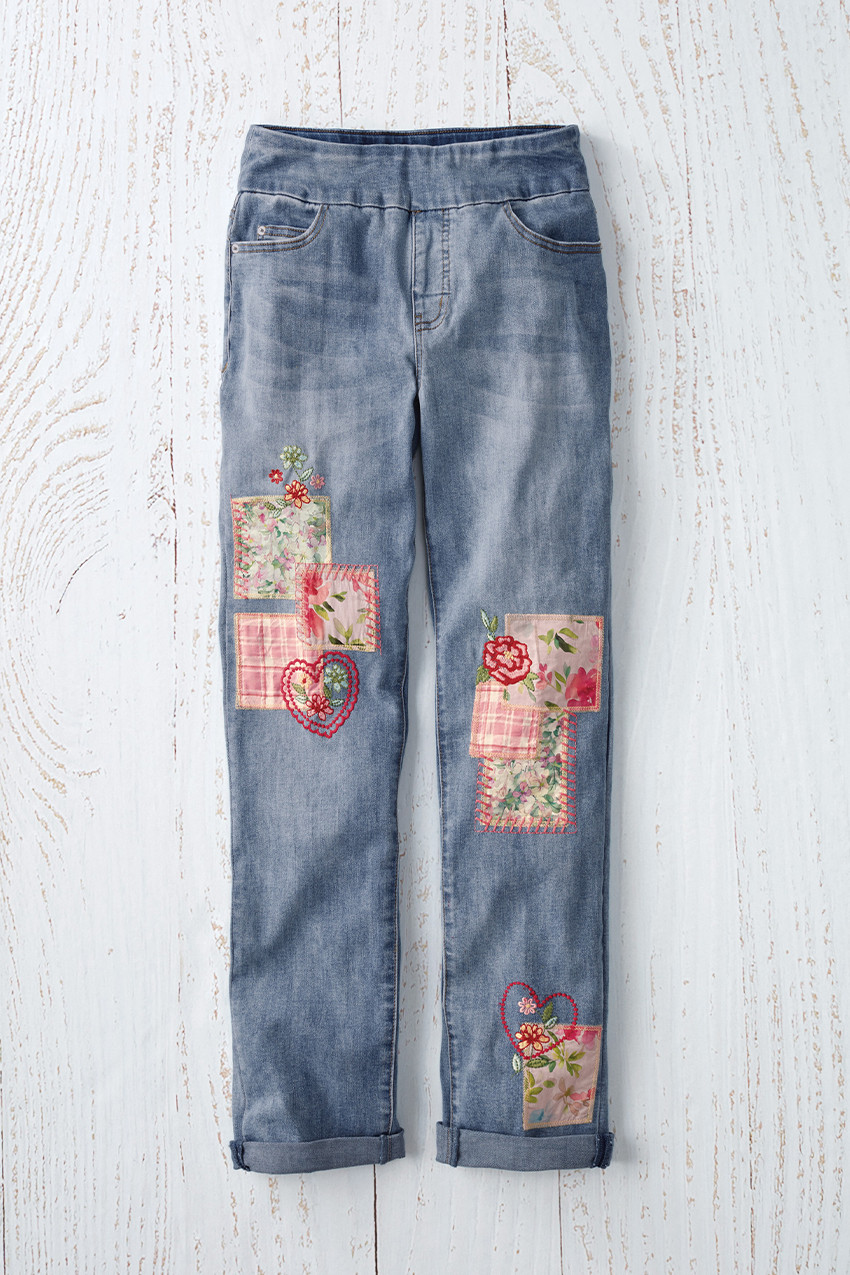 Wild at Heart Pull-On Jeans
