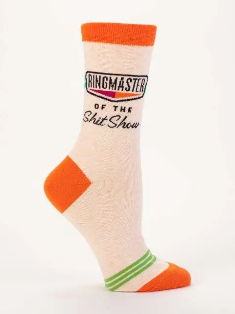 Women's Ringmaster Of The Shit Show Crew Socks