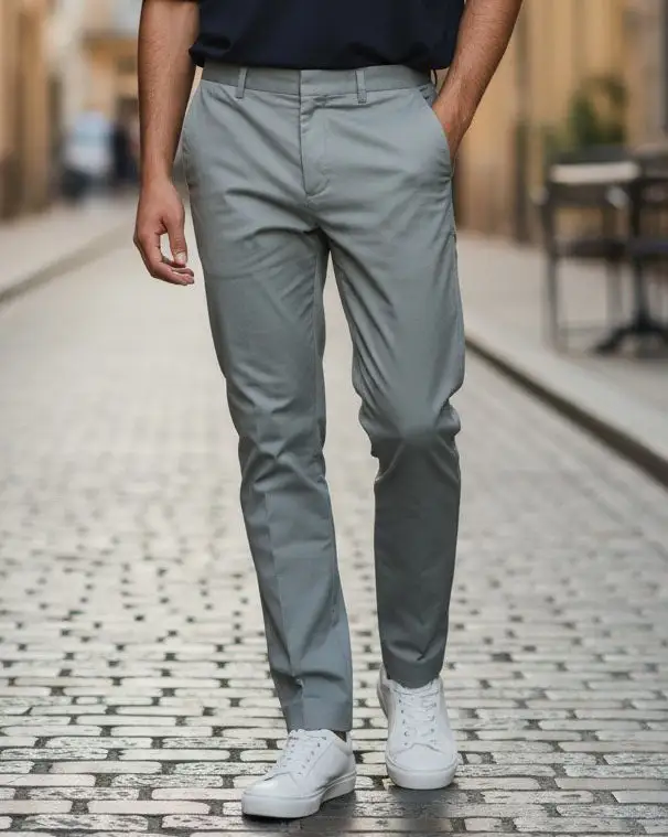 Men's Smart Casual Cotton Dress Pants