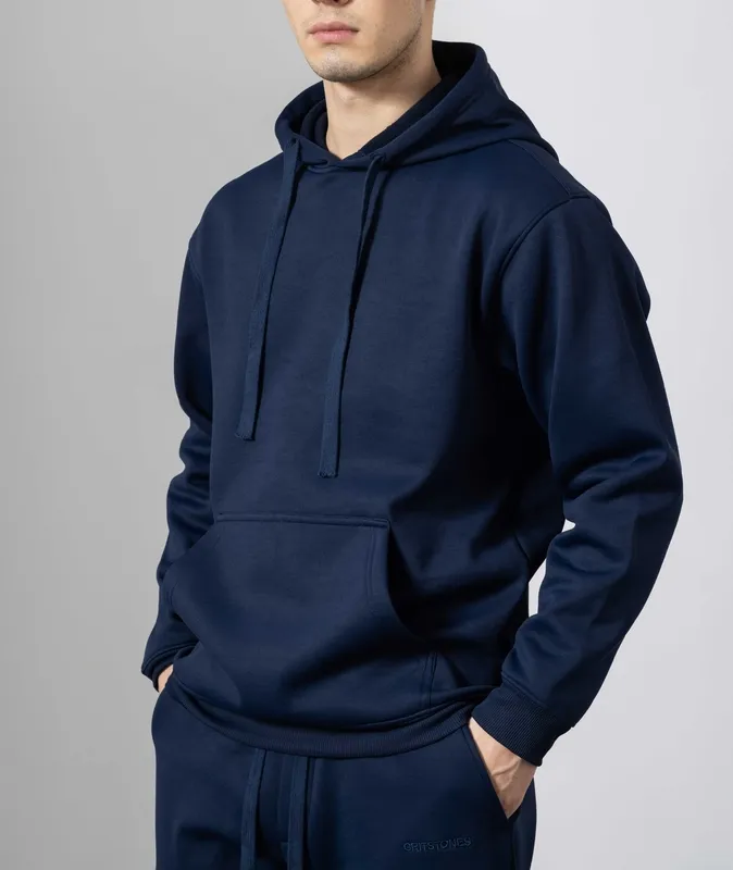 Navy Hooded Tracksuit Set