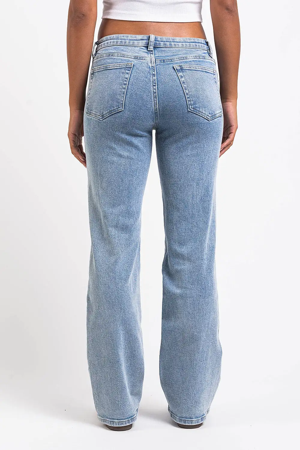 Daytime Low Rise Straight Leg Jeans