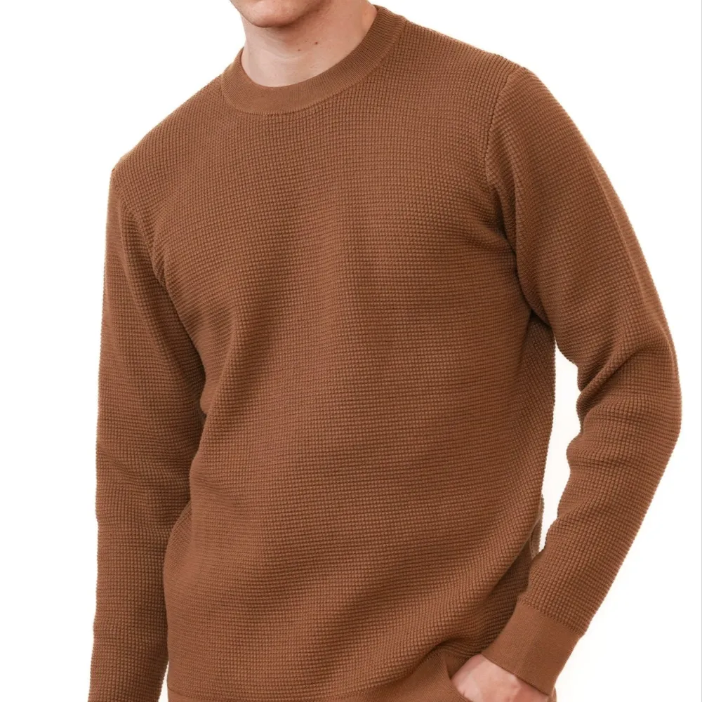 Regular Fit Ribbed Crew Neck Sweater