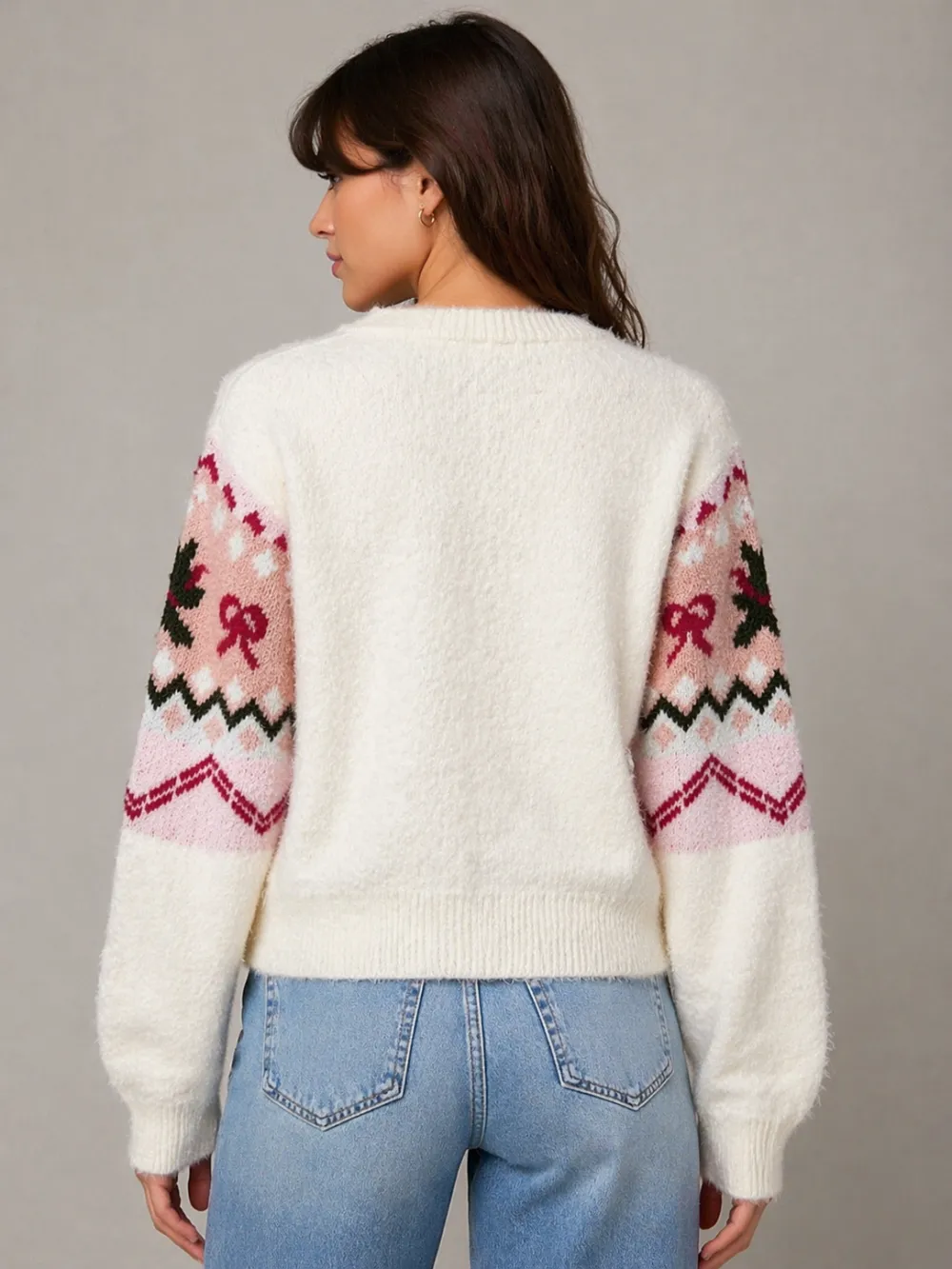 Ribbed Button Front Color Block Cardigan