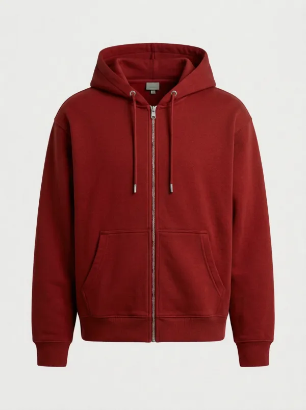 Modern Zip-Up Minimalist Solid Modern Look Men's Hoodie