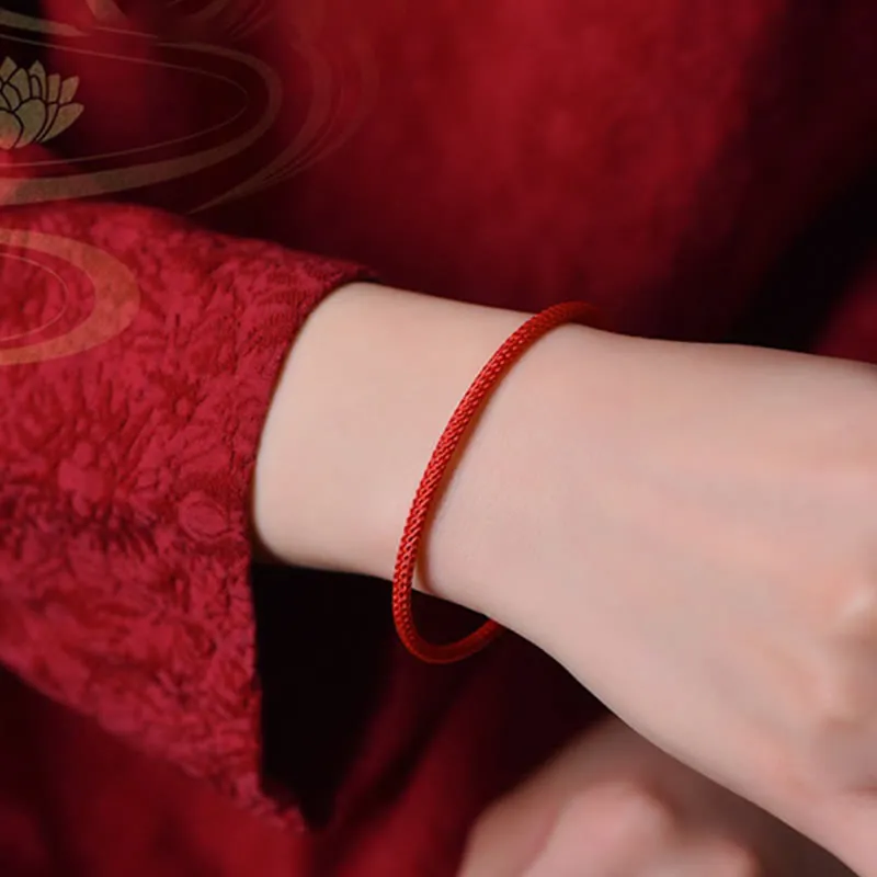 Simple Design Handmade Braid String Cuff Bracelet