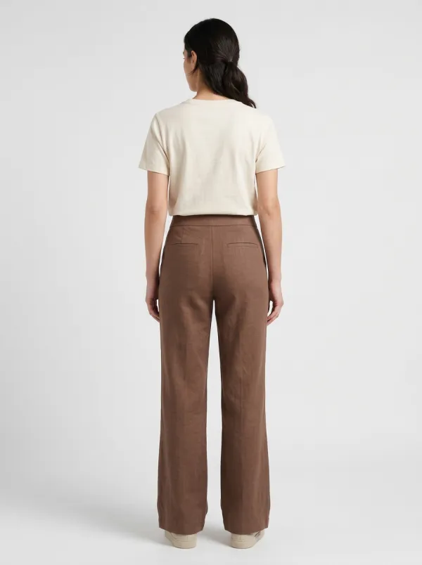 Women's High-Rise Patch Pocket Trousers