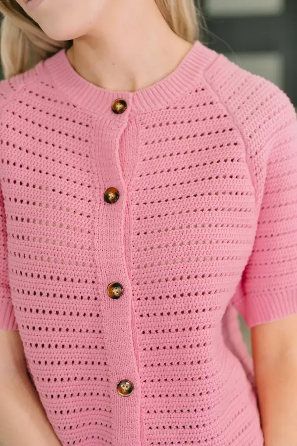 Dreaming All Day Sweater Knit Button Down