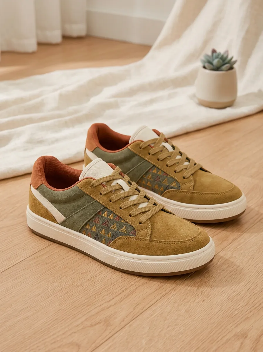 Women's Boho Geometric Pattern Classic Edit Skate Shoes