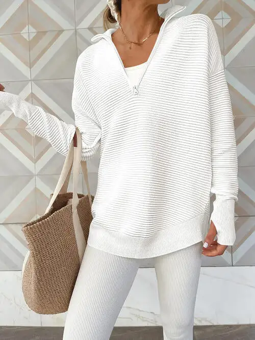 Half Zip Everyday Long Sleeve Top