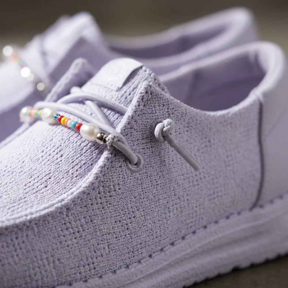 Funk Mesh Beaded Lace Casual Shoes For Women