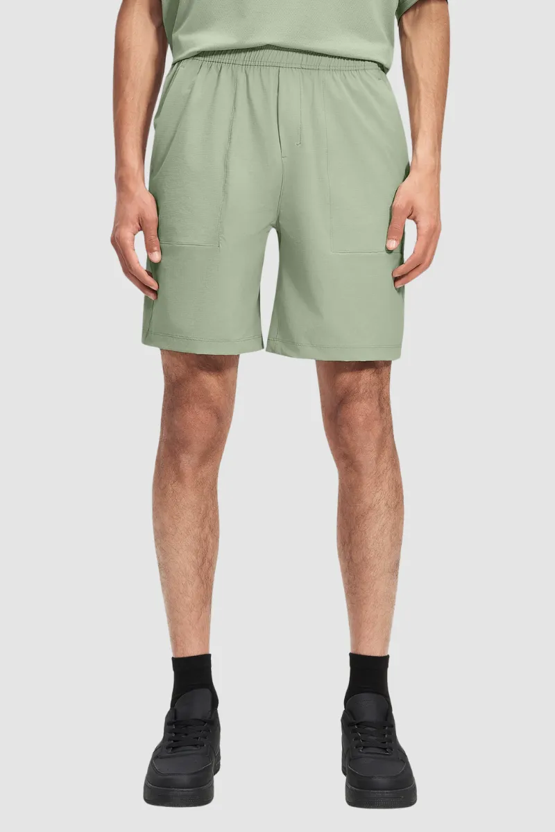 Quick Dry Drawstring Relaxed Fit Athletic Shorts
