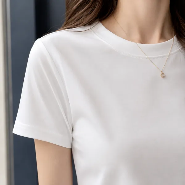 Side-Twist Crew-Neck Top
