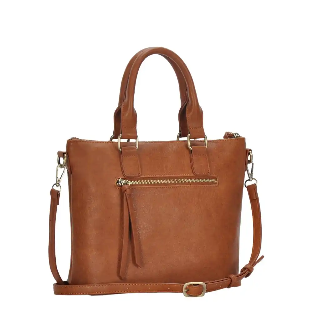 Women's Convertible Vegan Leather Satchel Crossbody Bag