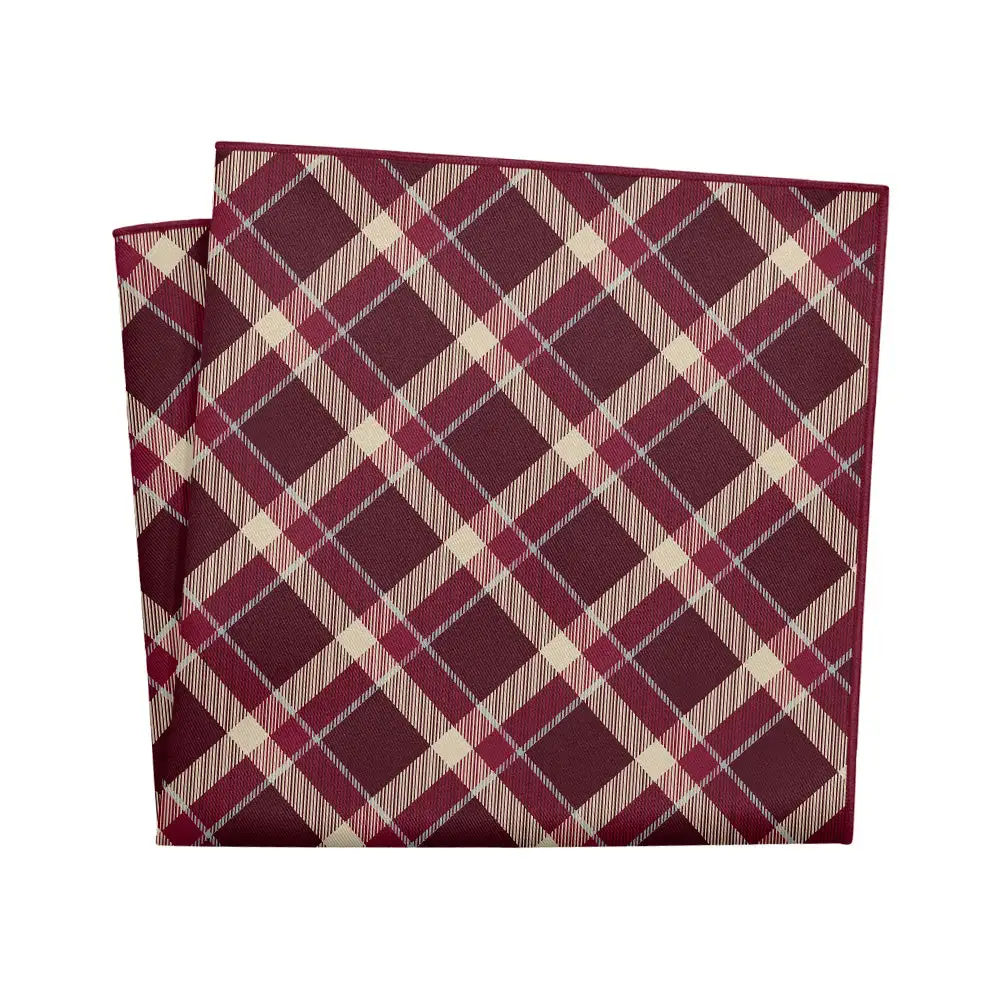 Formal Coordinated Plaid Pocket Square