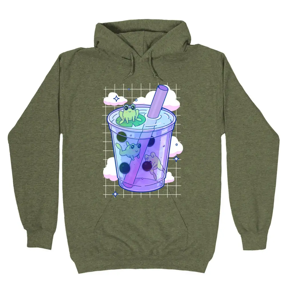 Laidback Boba Frog Pullover Hoodie