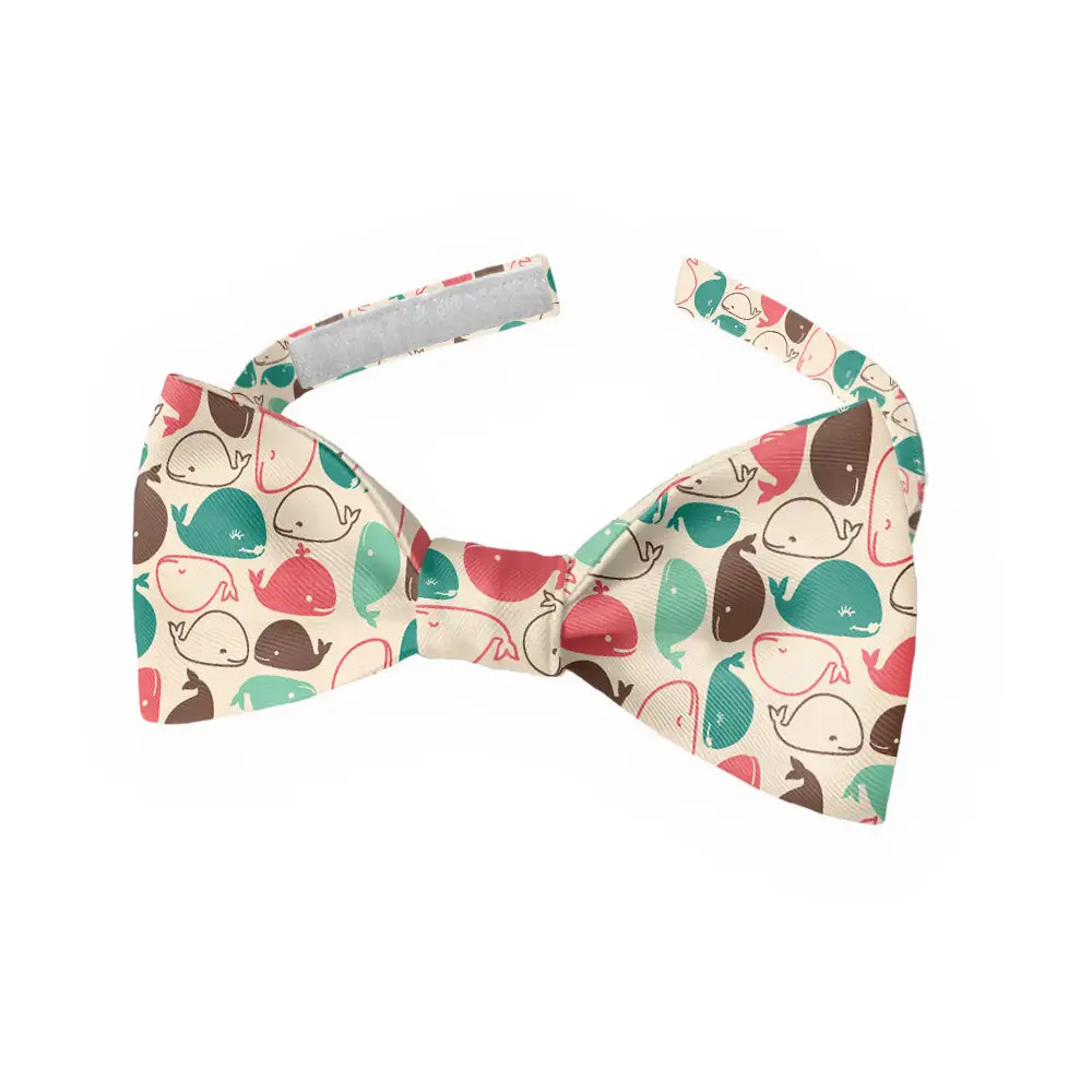 Whales Pattern Bow Tie