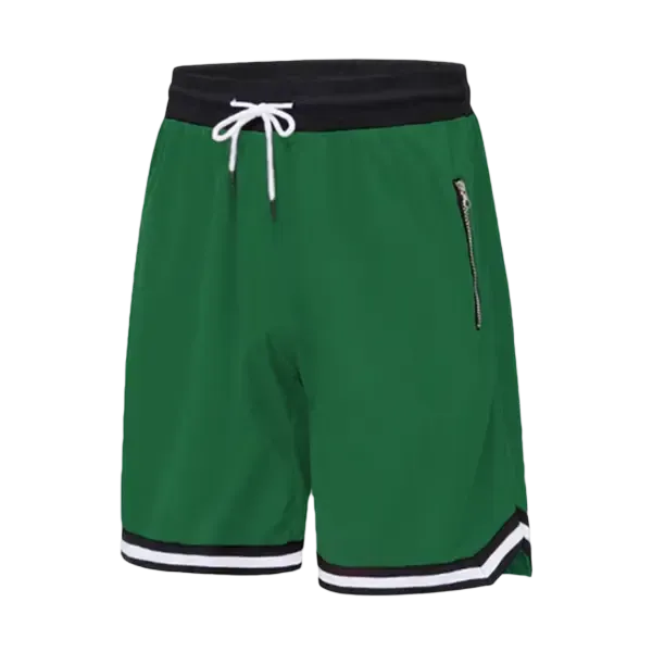 Men’s casual athletic shorts with zippered pockets