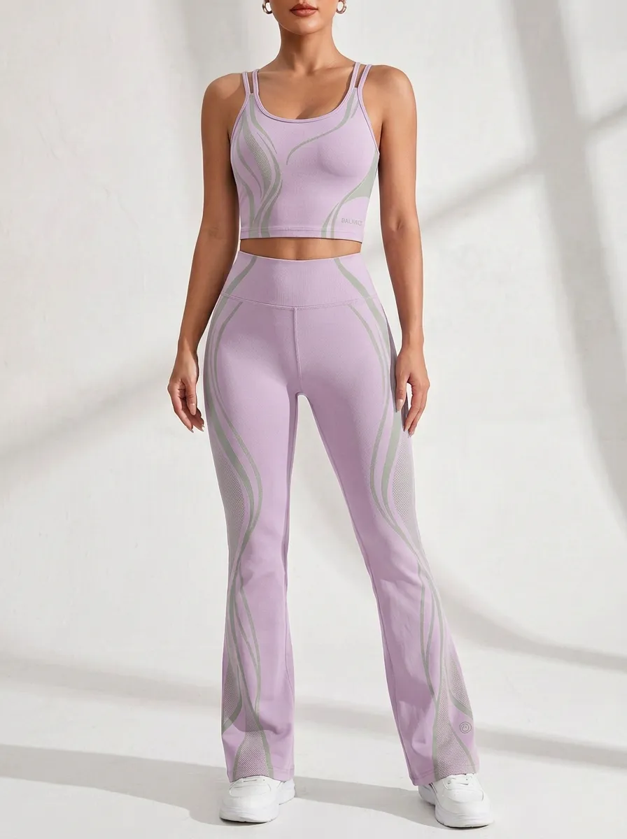 Swirl Paneled Flare Active Set