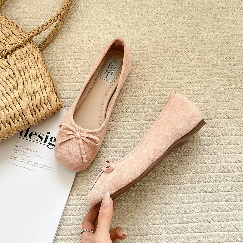 Soft Clean Profile Strap Low Heel Shoes