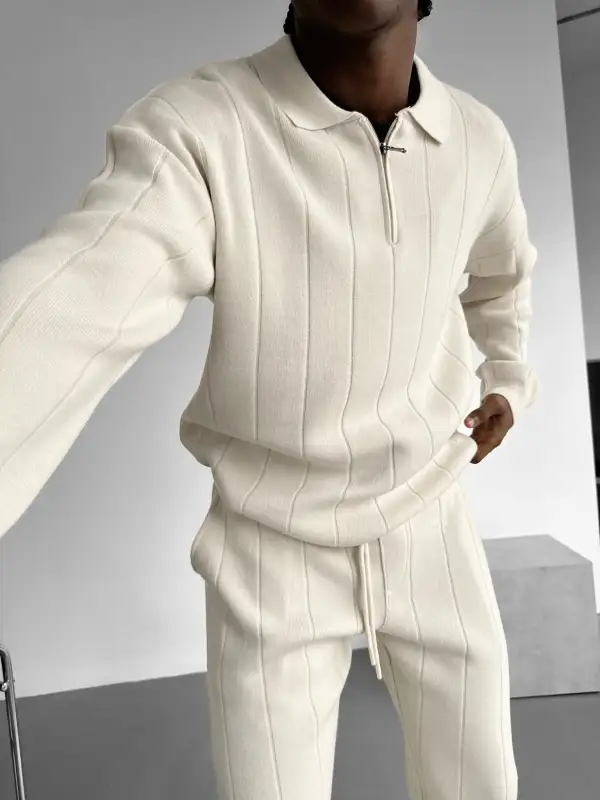Relaxed Knit Sweatshirt