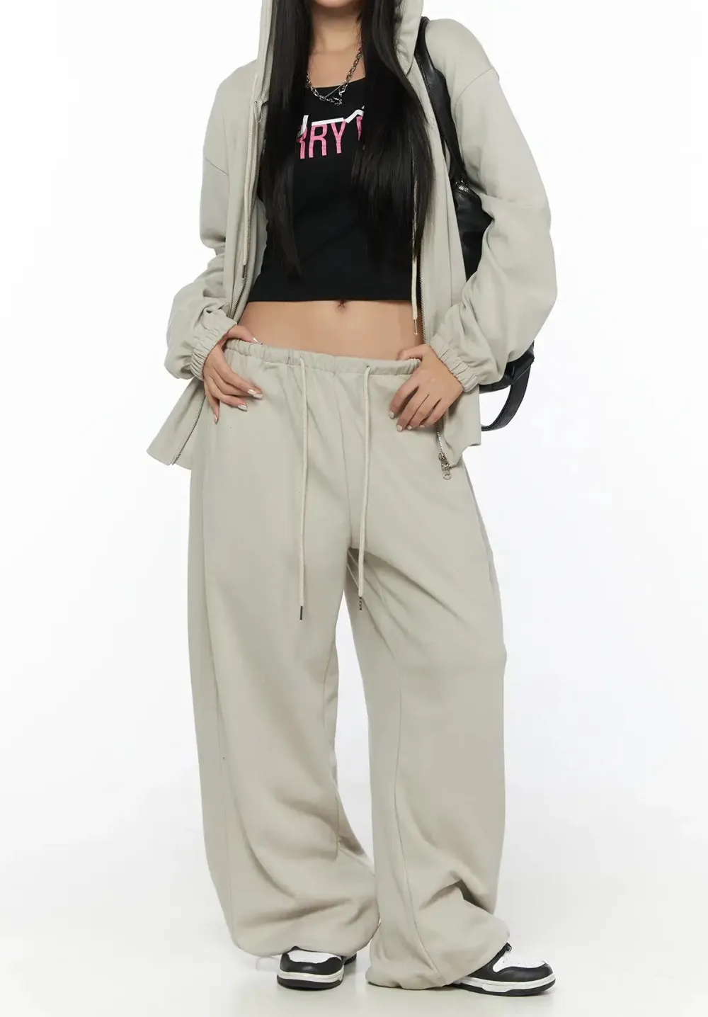 Zip-Up Hoodie And Sweatpants Set