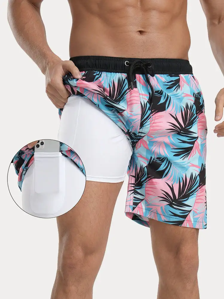 Printed Swim Trunks