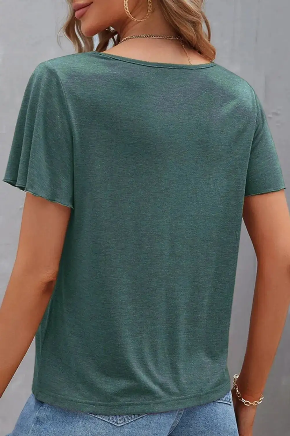 Effortless V-Neck Short-Sleeve T-Shirt
