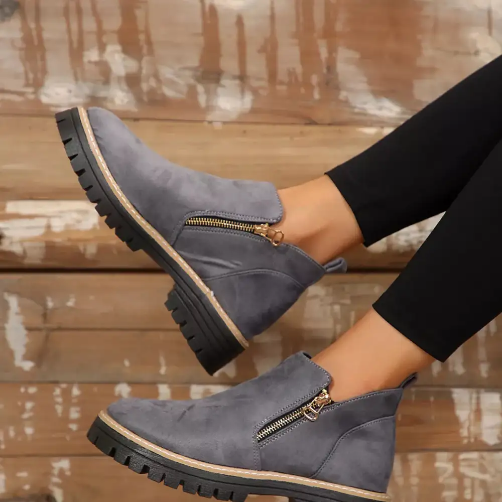 Side-Zip Ankle Boots