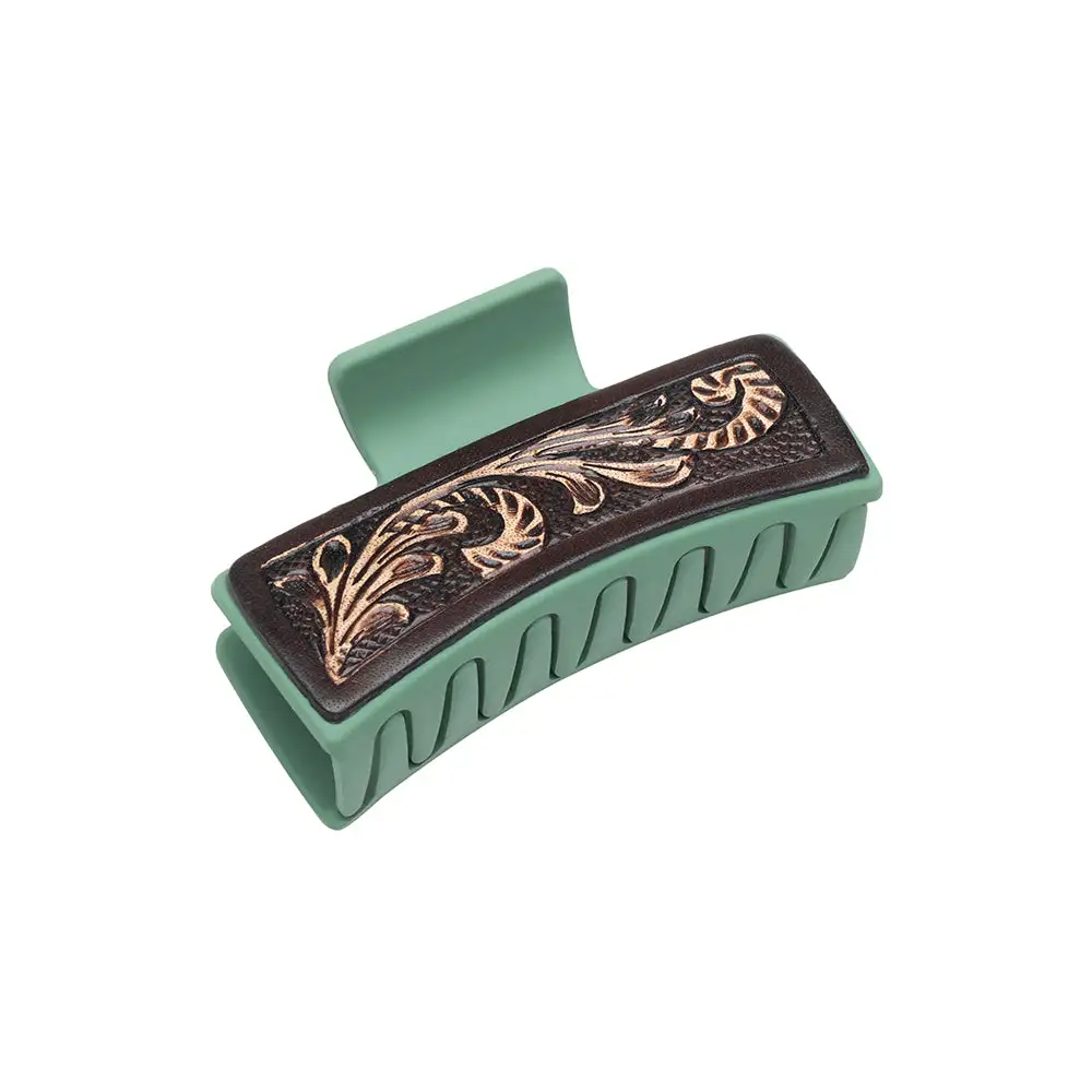 Classic Hand Tooled Hair Clip