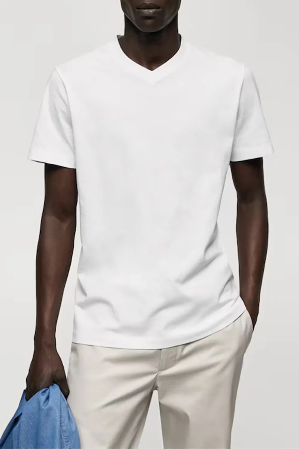 Regular Fit Cotton V-Neck T-shirt
