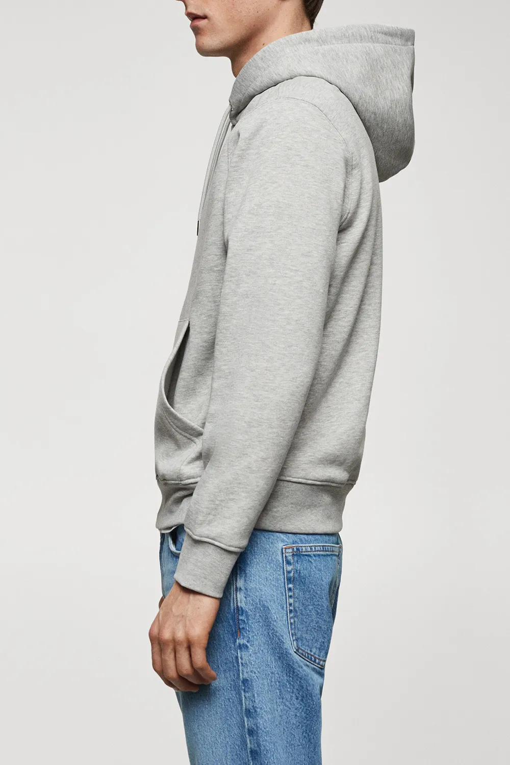 Kangaroo Hooded Cotton Sweatshirt