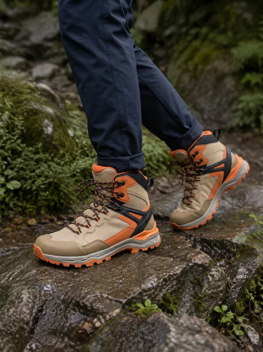 Men's Backcountry Hiking Colorblock Printed Boots