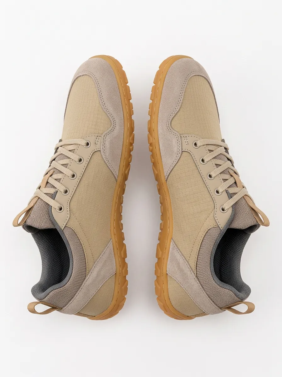 Unisex Suede-Look Flexible-Look Barefoot Sneakers