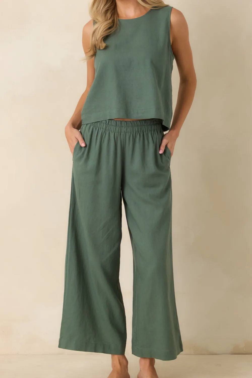 Everglade Linen Wide Leg Pants