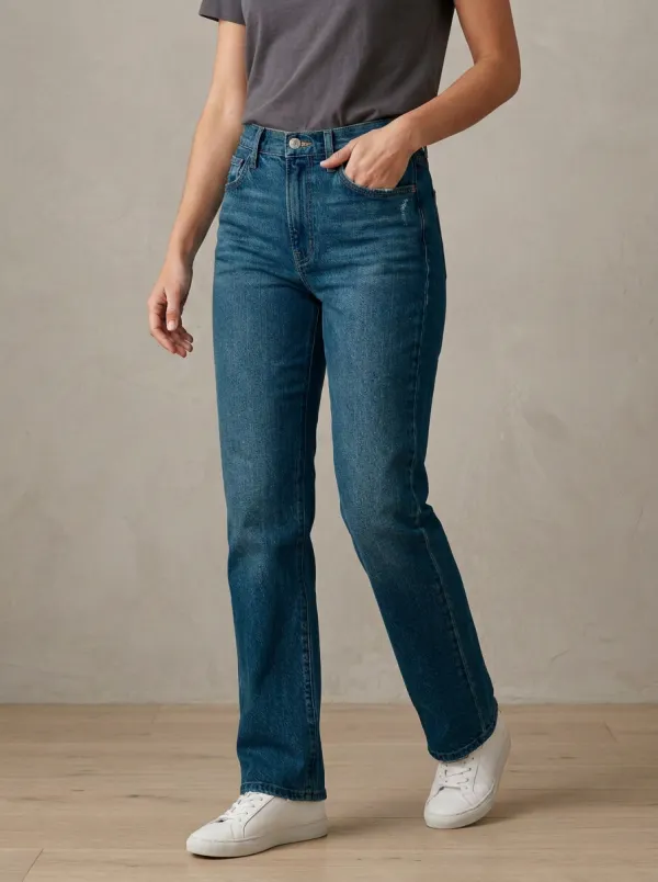 High-Rise Casual Denim Jeans