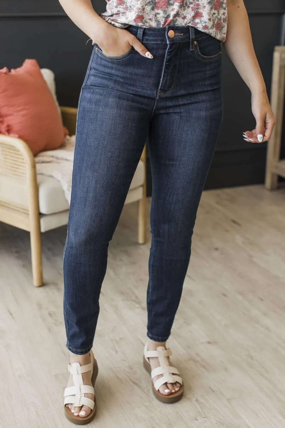 High-Rise Skinny Clean Finish Jeans