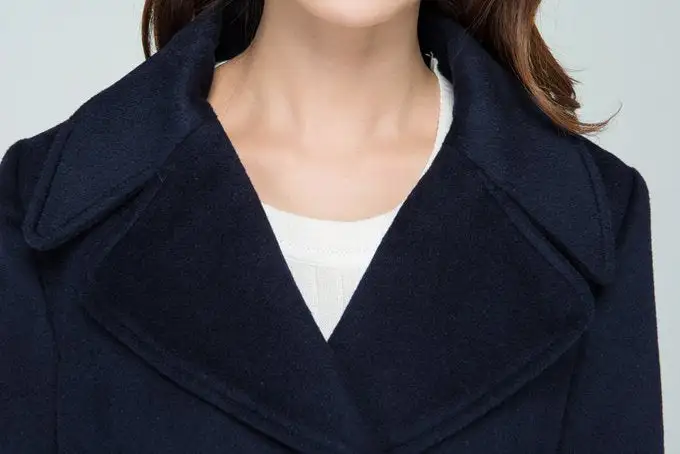 Wool Fit and Flare Pocketed Midi Coat