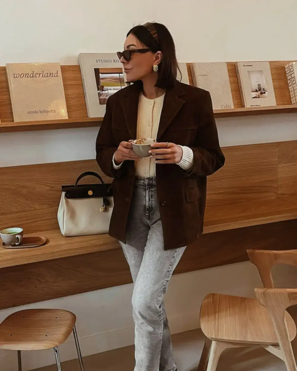  Tailored Suede Blazer