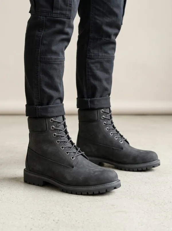 Unisex Everyday Minimalist Print Work Boots