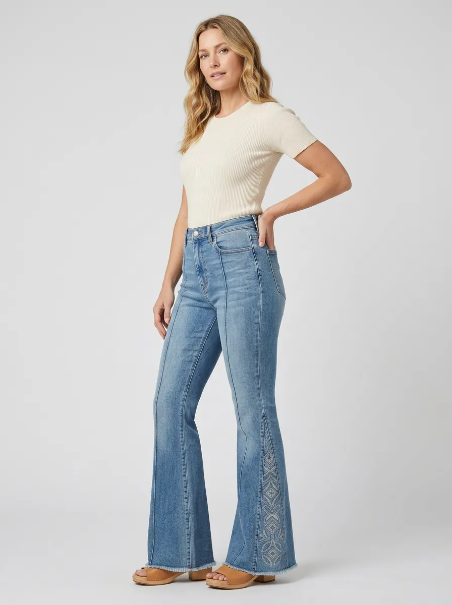 Women's High Waist Casual Denim Jeans
