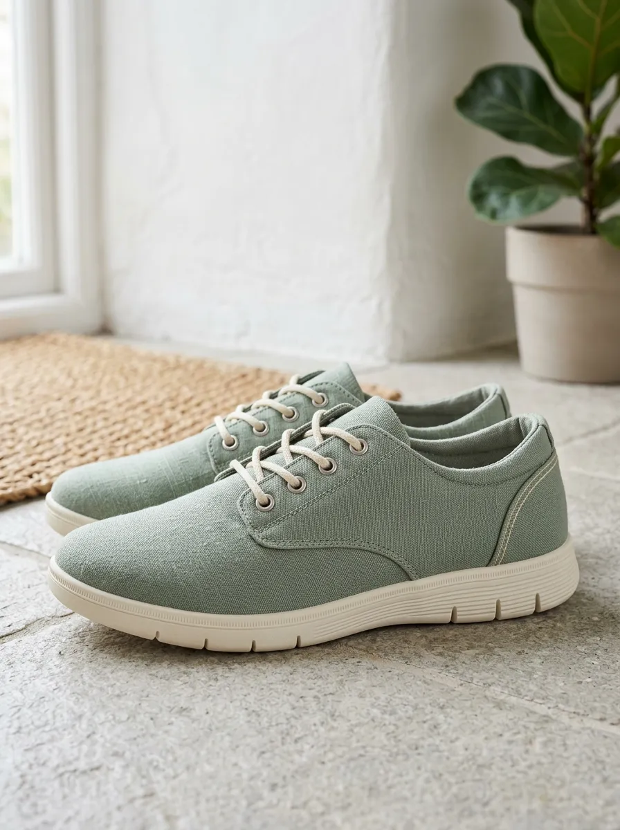 Women's Simple Patterned Canvas Shoes