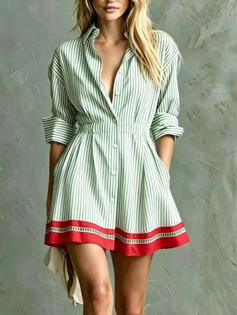 Simple Long Sleeve Casual Dress