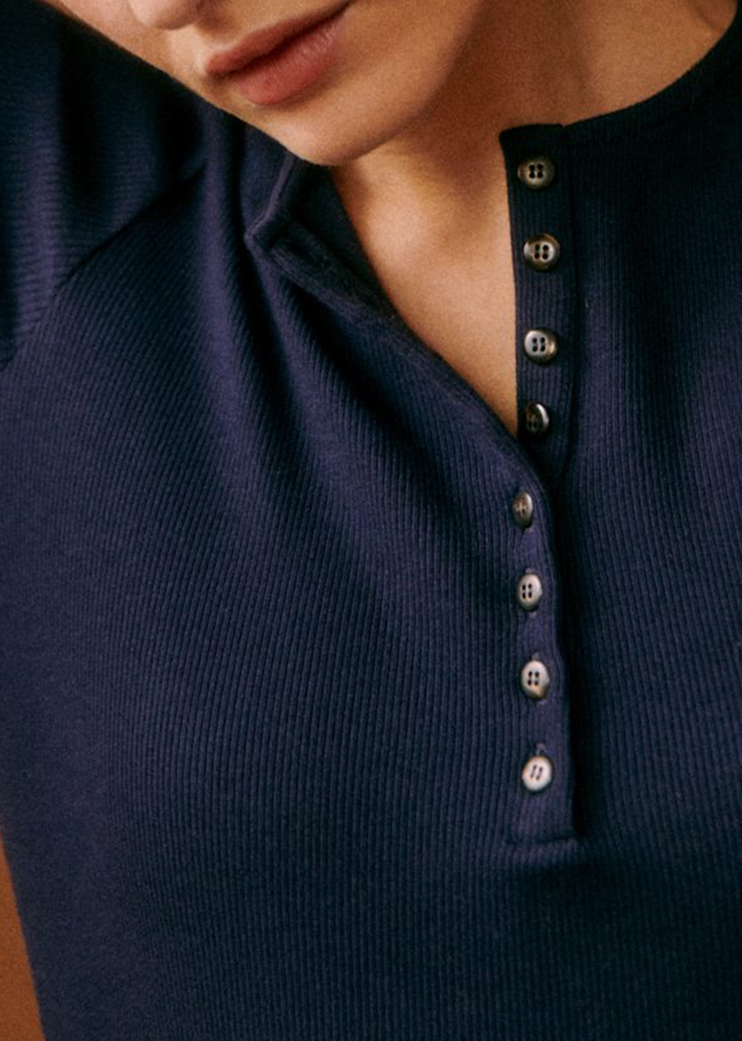 Cotton Cropped Crew Neck T-Shirt