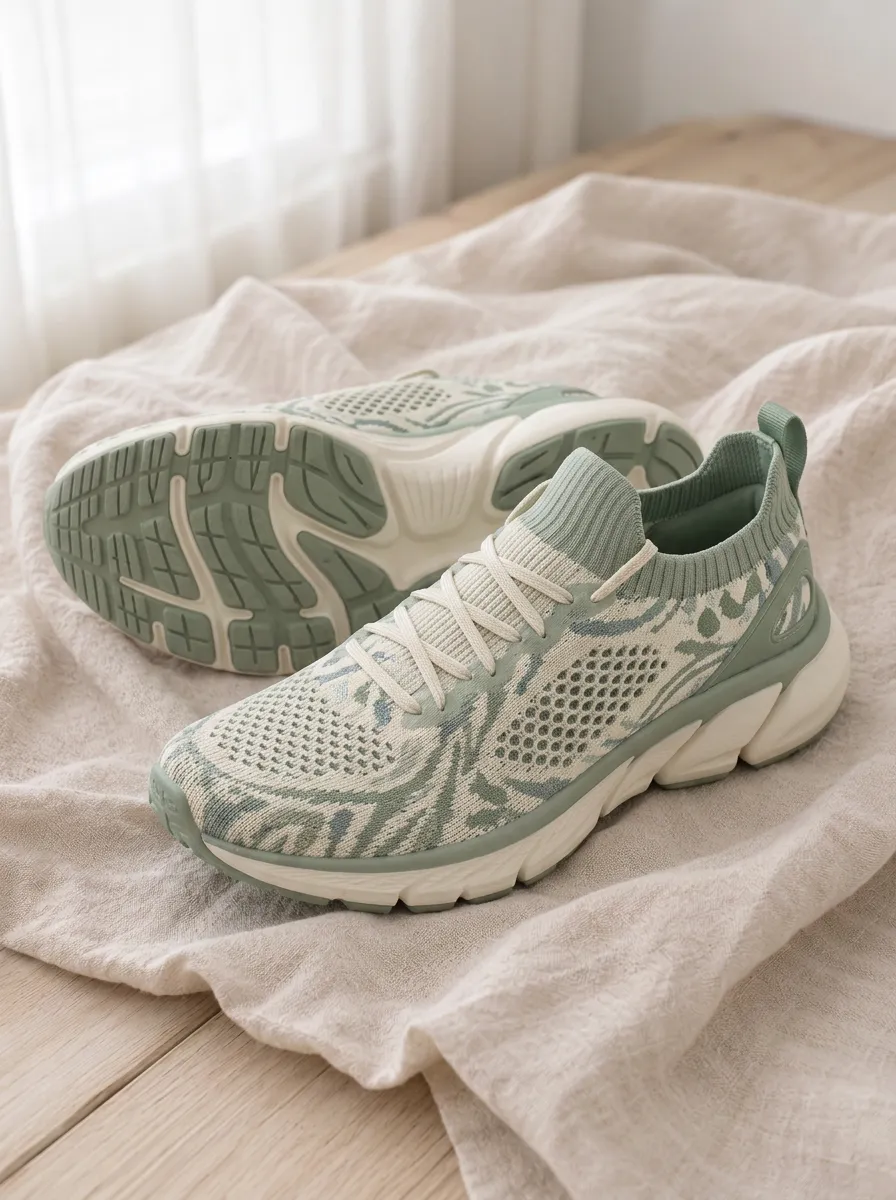 Women's Motion Abstract Pattern Printed Sneakers
