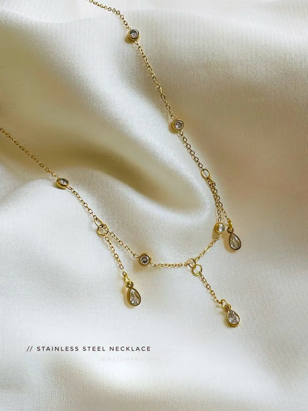 Stainless Steel Chain Drop Fashion Necklace