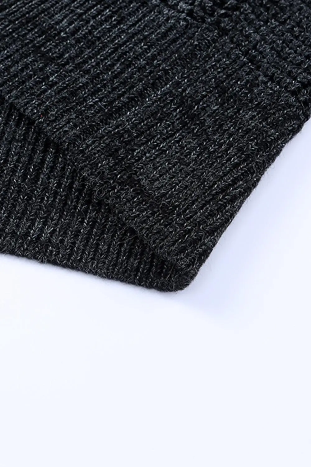 Heathered Open-Front Longline Cardigan