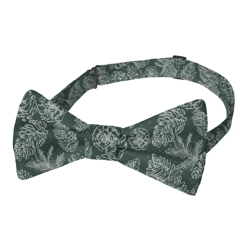 Pinecones Pattern Bow Tie