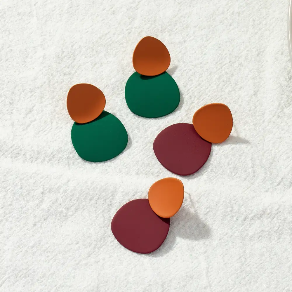 Retro Geometric Earrings