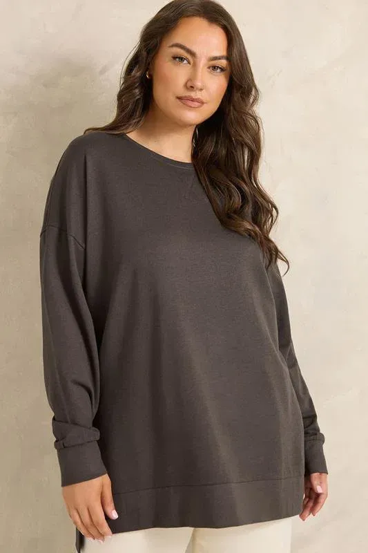 Chocolate Brown Luxe Sweatshirt